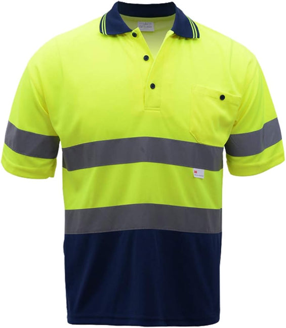 Polo Polux con Cinta Reflectiva y Bordado de Empresa