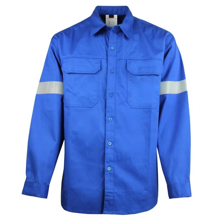 Camisa Antiflama Tradicional de Trabajo – Tela Nomex® Retardante a la Flama  Descripción del producto