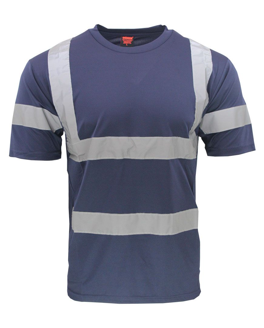 Camiseta de Algodón Peinado con Cinta Reflectiva – Bordado o Estampado
